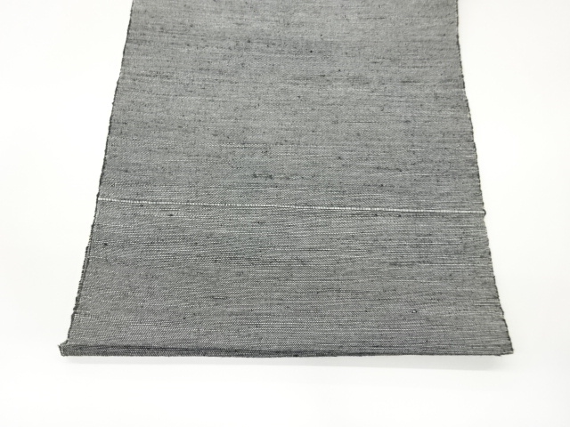  手織り紬薔薇模様織出し名古屋帯